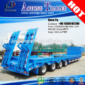 QINGDAO JUYUAN hydraulic power station transporting heavy cargo gooseneck 4 axles lowboy trailer 100 ton